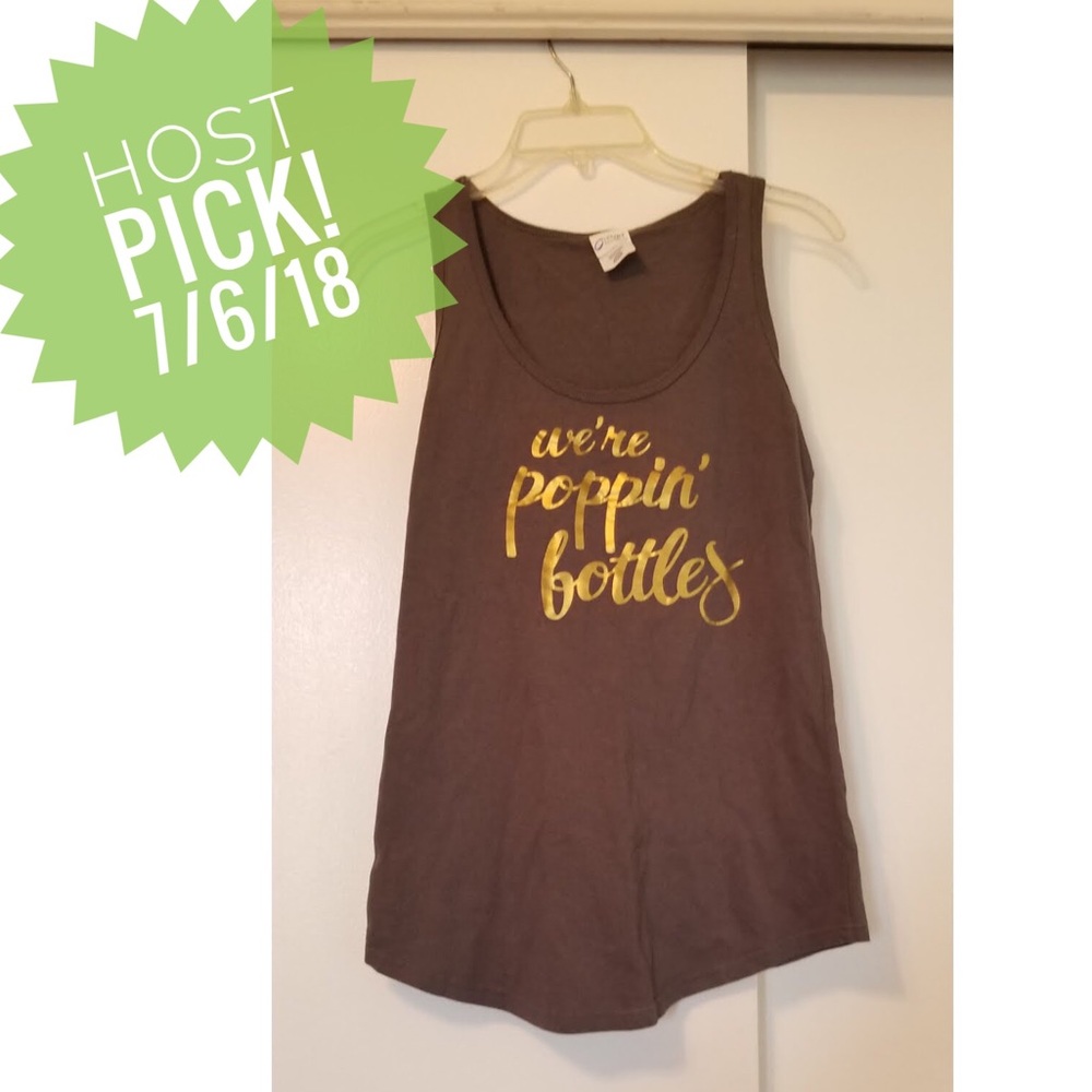 Were poppin bottles grey tank